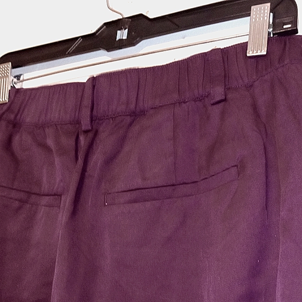 LOFT Deep Burgundy Women's Trousers - Picture 4 of 6